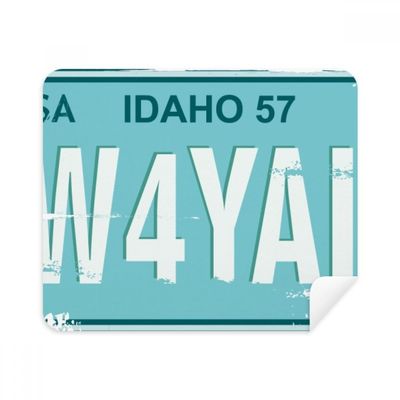 American USA Car Licence Plate Number Cleaning Cloth Screen Cleaner 2pcs Suede Fabric