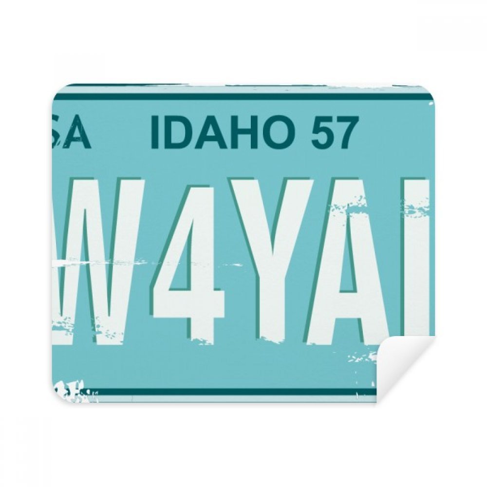 American USA Car Licence Plate Number Cleaning Cloth Screen Cleaner 2pcs Suede Fabric