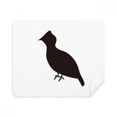 Black Grouse Animal Portrayal Cleaning Cloth Screen Cleaner 2pcs Suede Fabric