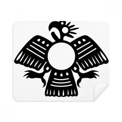Ancient Egypt Eagle Pattern Cleaning Cloth Screen Cleaner 2pcs Suede Fabric