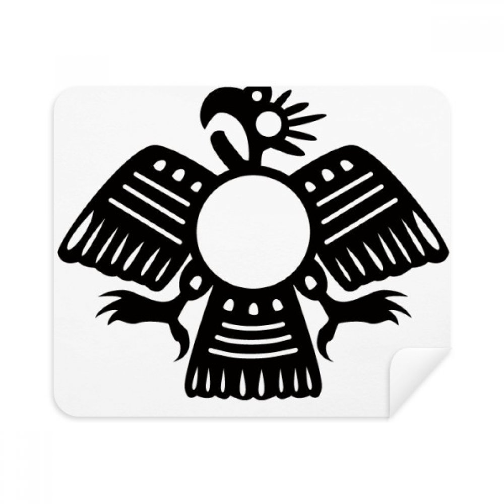 Ancient Egypt Eagle Pattern Cleaning Cloth Screen Cleaner 2pcs Suede Fabric