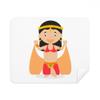 Traditional Oriental Dancer Cartoon Cleaning Cloth Screen Cleaner 2pcs Suede Fabric view 1