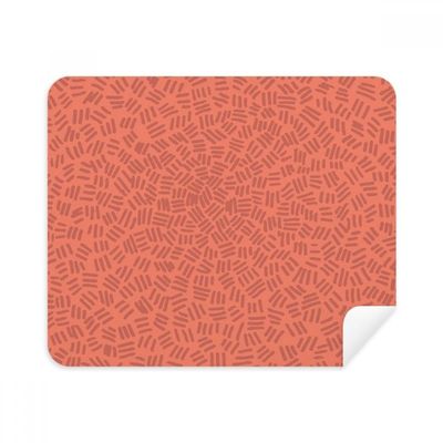 Red Background Patterns Short Stripe Cleaning Cloth Screen Cleaner 2pcs Suede Fabric