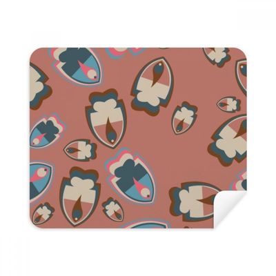 Color Blocks Tropical Fishes Cleaning Cloth Screen Cleaner 2pcs Suede Fabric