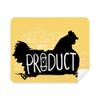 Black Chicken Animal Outline Natural Cleaning Cloth Screen Cleaner 2pcs Suede Fabric view 1