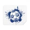 Ink Cartoon Football Blue Soccer Cleaning Cloth Screen Cleaner 2pcs Suede Fabric view 1