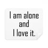 Quote I Love My Loneliness Cleaning Cloth Screen Cleaner 2pcs Suede Fabric view 1