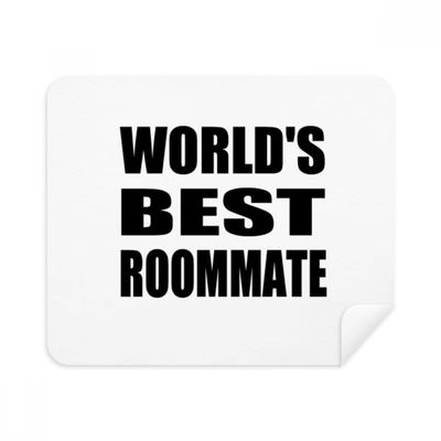 World's Best Roommate Graduation Season Cleaning Cloth Screen Cleaner 2pcs Suede Fabric