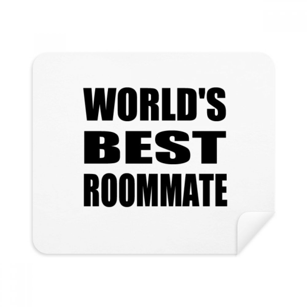 World's Best Roommate Graduation Season Cleaning Cloth Screen Cleaner 2pcs Suede Fabric