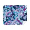 Blue Flower Point Line Pattern Cleaning Cloth Screen Cleaner 2pcs Suede Fabric view 1