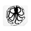 Black Octopus Marine Life Pattern Cleaning Cloth Screen Cleaner 2pcs Suede Fabric view 1