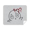 Doubt Black Cute Chat Happy Pattern Cleaning Cloth Screen Cleaner 2pcs Suede Fabric view 1