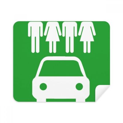 Four People Energy Vehicles Protect Environment Cleaning Cloth Screen Cleaner 2pcs Suede Fabric
