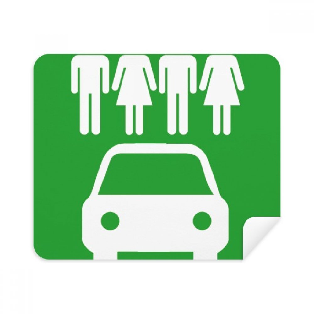 Four People Energy Vehicles Protect Environment Cleaning Cloth Screen Cleaner 2pcs Suede Fabric