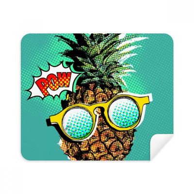 American COC Style Pineapple Fruit Cleaning Cloth Screen Cleaner 2pcs Suede Fabric