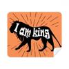 Black Animal Lion Outline Natural Cleaning Cloth Screen Cleaner 2pcs Suede Fabric view 1