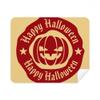 Red Round Pattern Halloween Pumpkin Cleaning Cloth Screen Cleaner 2pcs Suede Fabric view 1