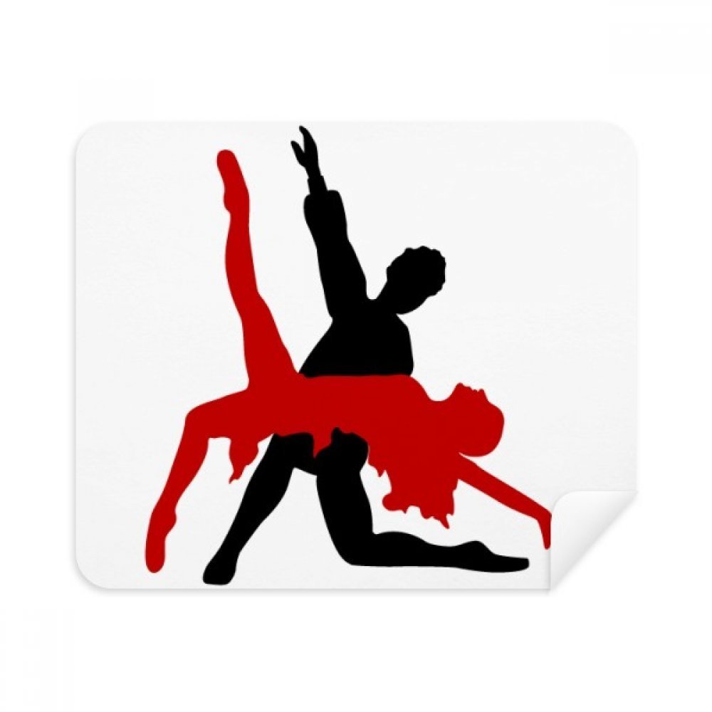 Art Duet Dance Social Dancing Cleaning Cloth Screen Cleaner 2pcs Suede Fabric