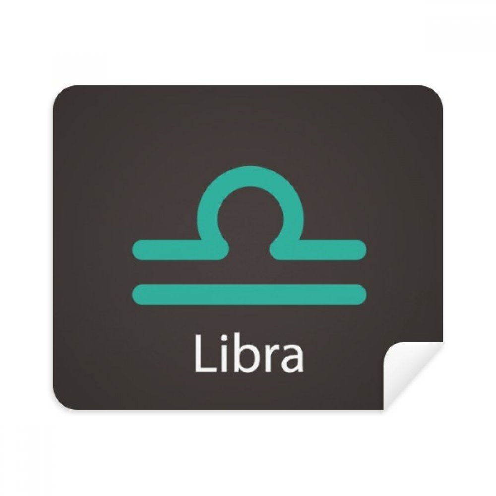 September October Libra Constellation Cleaning Cloth Screen Cleaner 2pcs Suede Fabric