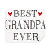Best Grandpa Ever Quote Heart Cleaning Cloth Screen Cleaner 2pcs Suede Fabric view 1