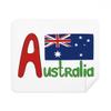 Australia National Flag Red Blue Pattern Cleaning Cloth Screen Cleaner 2pcs Suede Fabric view 1