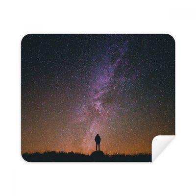 Night Sky Stars Milky Way Outline Cleaning Cloth Screen Cleaner 2pcs Suede Fabric