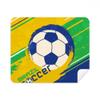 Brazil Soccer Football Sports Cleaning Cloth Screen Cleaner 2pcs Suede Fabric