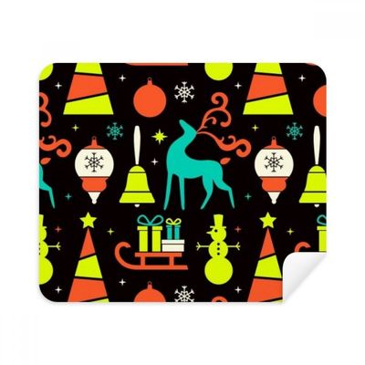 mas Elk Bell Sled Festival Cleaning Cloth Screen Cleaner 2pcs Suede Fabric