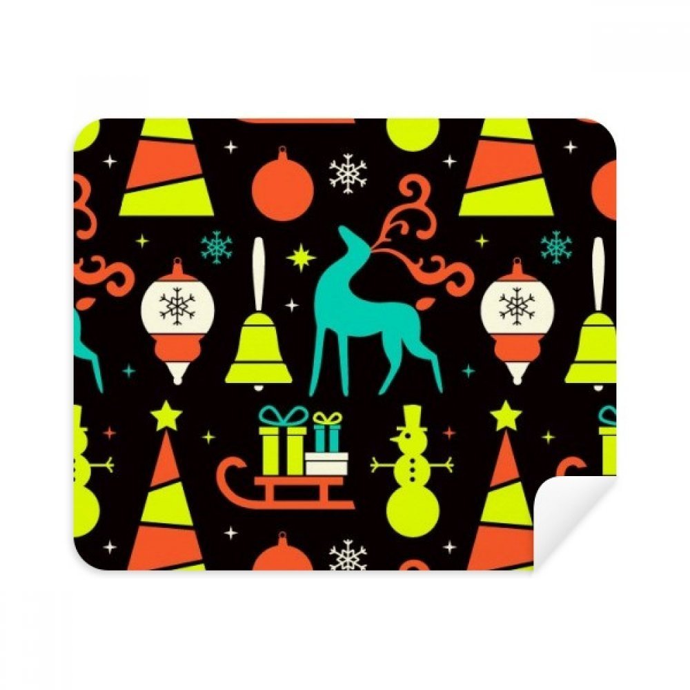 mas Elk Bell Sled Festival Cleaning Cloth Screen Cleaner 2pcs Suede Fabric