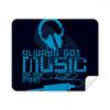 Blue Headset Music Crazy Pattern Cleaning Cloth Screen Cleaner 2pcs Suede Fabric view 1