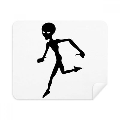 Universe and Alien Running Alien Cleaning Cloth Screen Cleaner 2pcs Suede Fabric