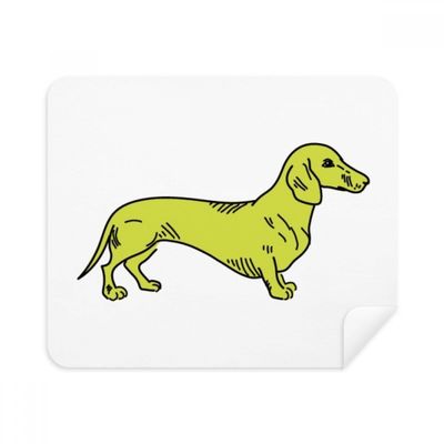Cartoon Dog Yellow Illustration Pattern Cleaning Cloth Screen Cleaner 2pcs Suede Fabric