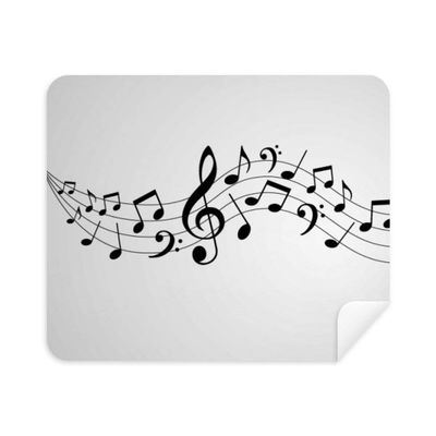 Energetic Music 5-le Staff Cleaning Cloth Screen Cleaner 2pcs Suede Fabric