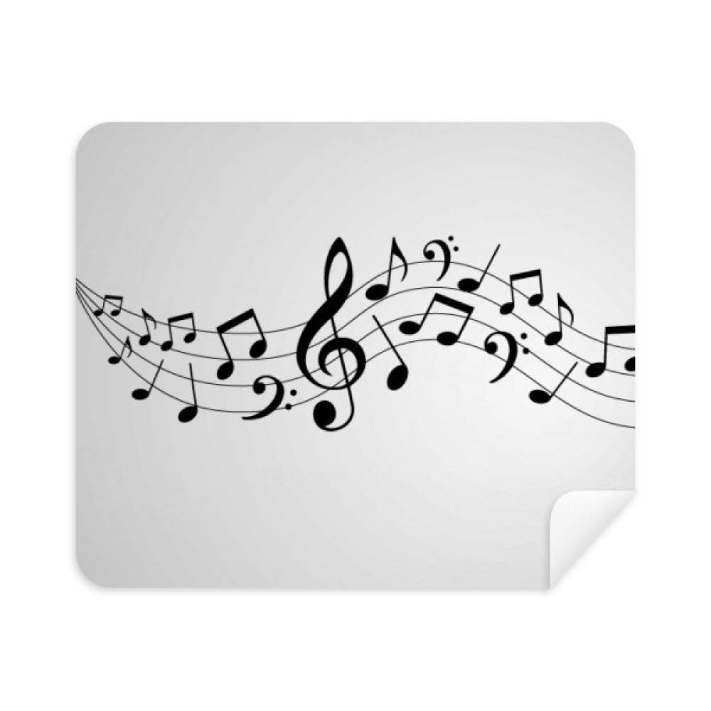 Energetic Music 5-le Staff Cleaning Cloth Screen Cleaner 2pcs Suede Fabric