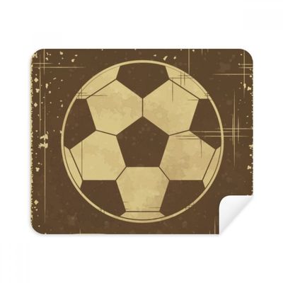 Football Sport Illustration Black Pattern Cleaning Cloth Screen Cleaner 2pcs Suede Fabric