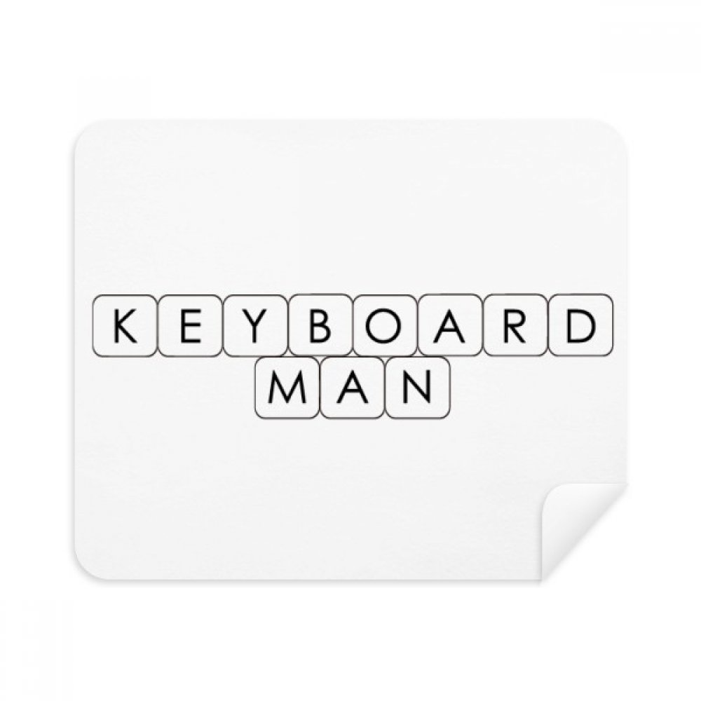 Keyboard Man Cleaning Cloth Screen Cleaner 2pcs Suede Fabric