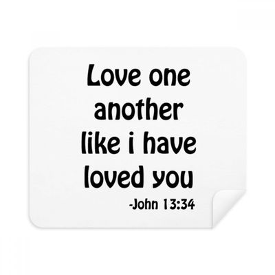 Love One Anothern Quotes Cleaning Cloth Screen Cleaner 2pcs Suede Fabric