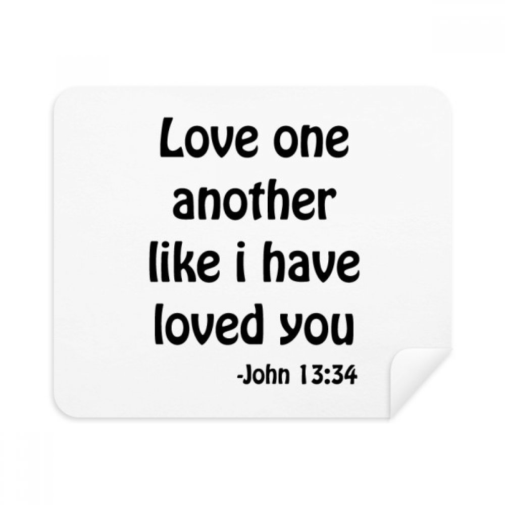 Love One Anothern Quotes Cleaning Cloth Screen Cleaner 2pcs Suede Fabric