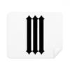 Roman Numerals Three in Black Silhouette Cleaning Cloth Screen Cleaner 2pcs Suede Fabric view 1