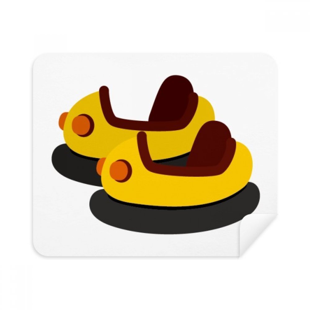 Bumper Car Amusement Park Illustration Cleaning Cloth Screen Cleaner 2pcs Suede Fabric