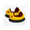 Bumper Car Amusement Park Illustration Cleaning Cloth Screen Cleaner 2pcs Suede Fabric view 1