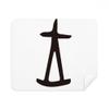 Bone Inscription Chinese Surname Character Wang Cleaning Cloth Screen Cleaner 2pcs Suede Fabric view 1