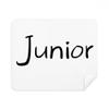 Black Single Words Junior Cleaning Cloth Screen Cleaner 2pcs Suede Fabric view 1