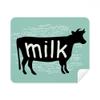 Black Animal Cow Outline Natural Cleaning Cloth Screen Cleaner 2pcs Suede Fabric view 1