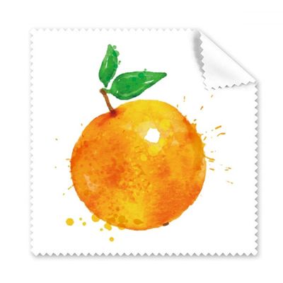 Orange Fruit Watercolor Illustration Pattern Cleaning Cloth Phone Screen Glasses Cleaner 5pcs