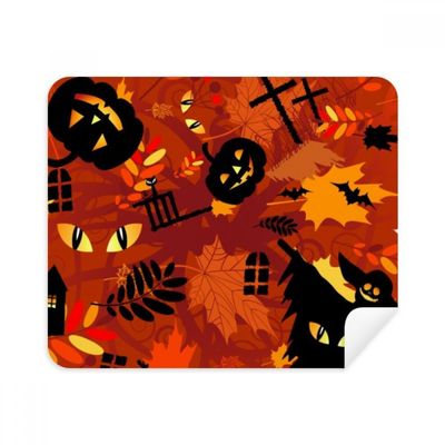 Cartoon Deep Forest Halloween Cleaning Cloth Screen Cleaner 2pcs Suede Fabric