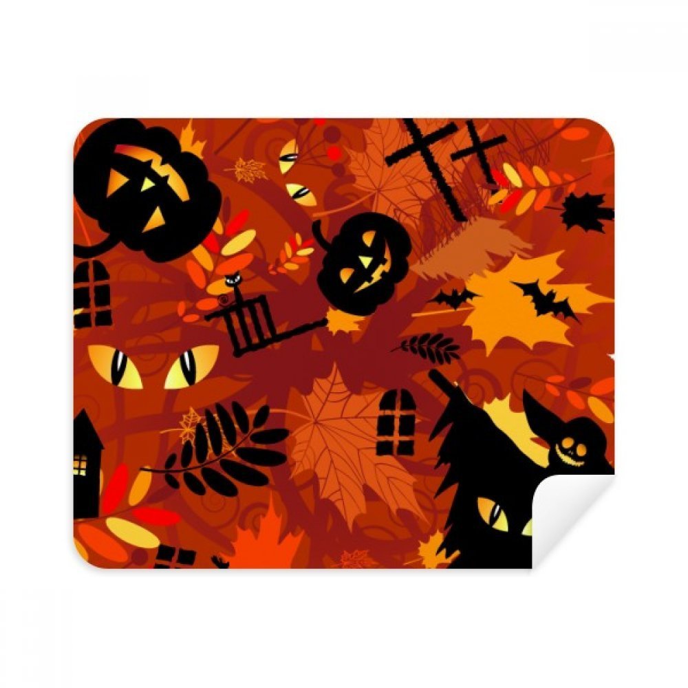 Cartoon Deep Forest Halloween Cleaning Cloth Screen Cleaner 2pcs Suede Fabric