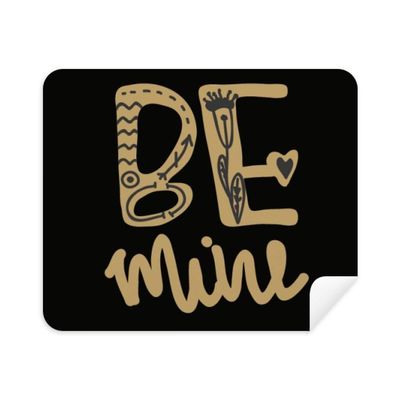 Gold Be Mine Quote Handwrite Cleaning Cloth Screen Cleaner 2pcs Suede Fabric