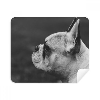 Dog Pet Animal Gray Picture Cleaning Cloth Screen Cleaner 2pcs Suede Fabric