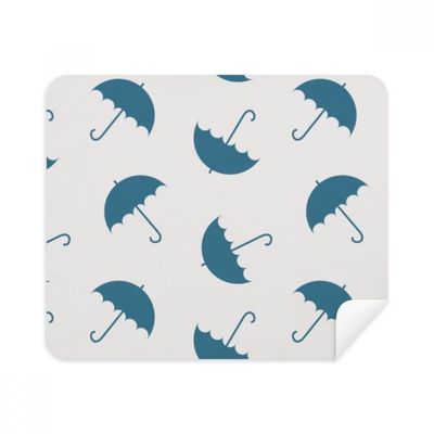 Blue Umbrella Weather Rain Cloud Cleaning Cloth Screen Cleaner 2pcs Suede Fabric